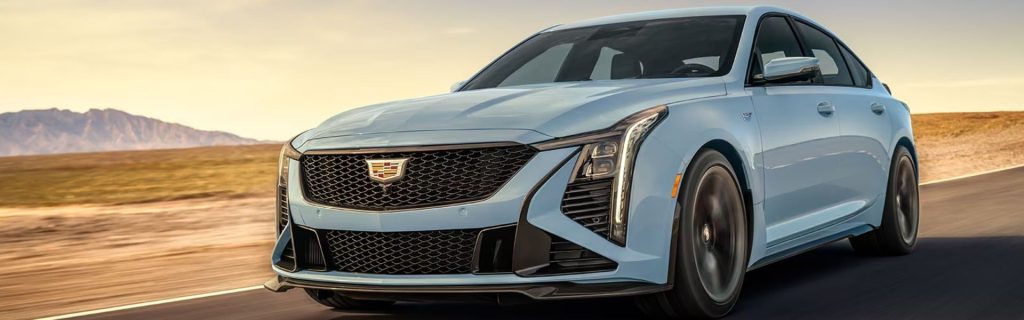 2025 Cadillac CT5-V driving on the street