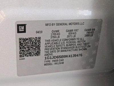 2019 Chevrolet Sonic LT