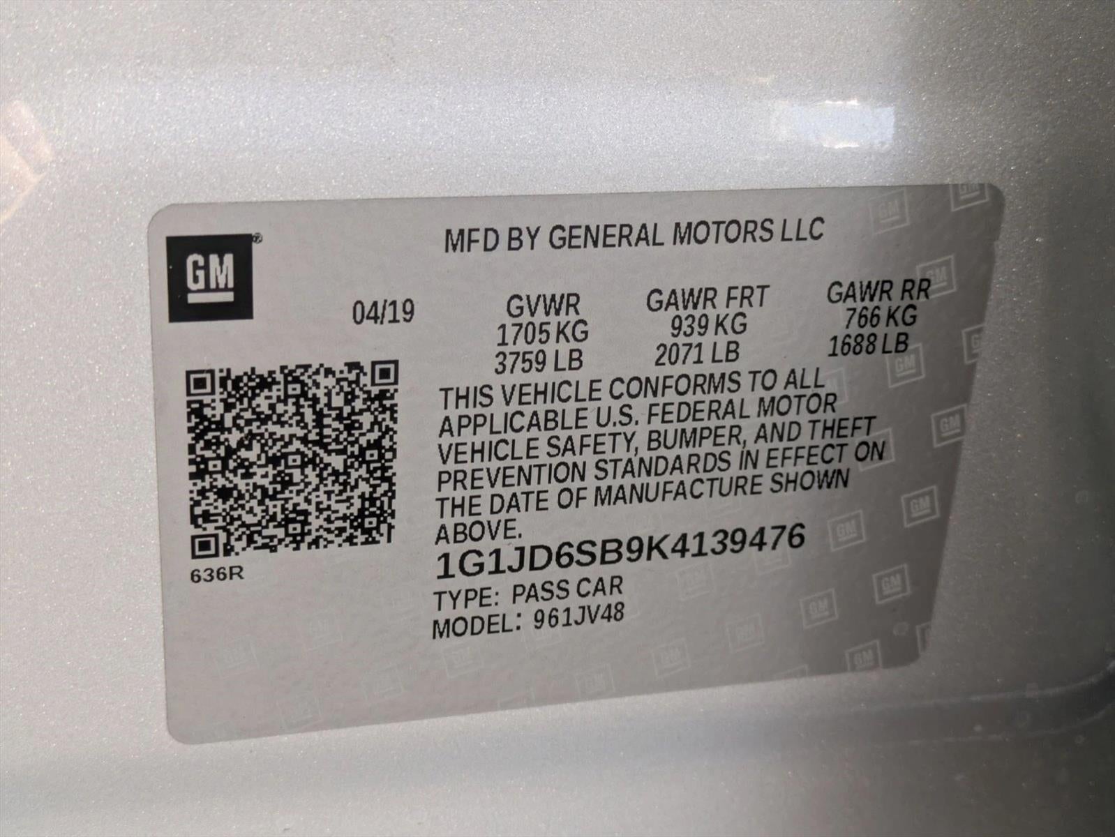 2019 Chevrolet Sonic LT