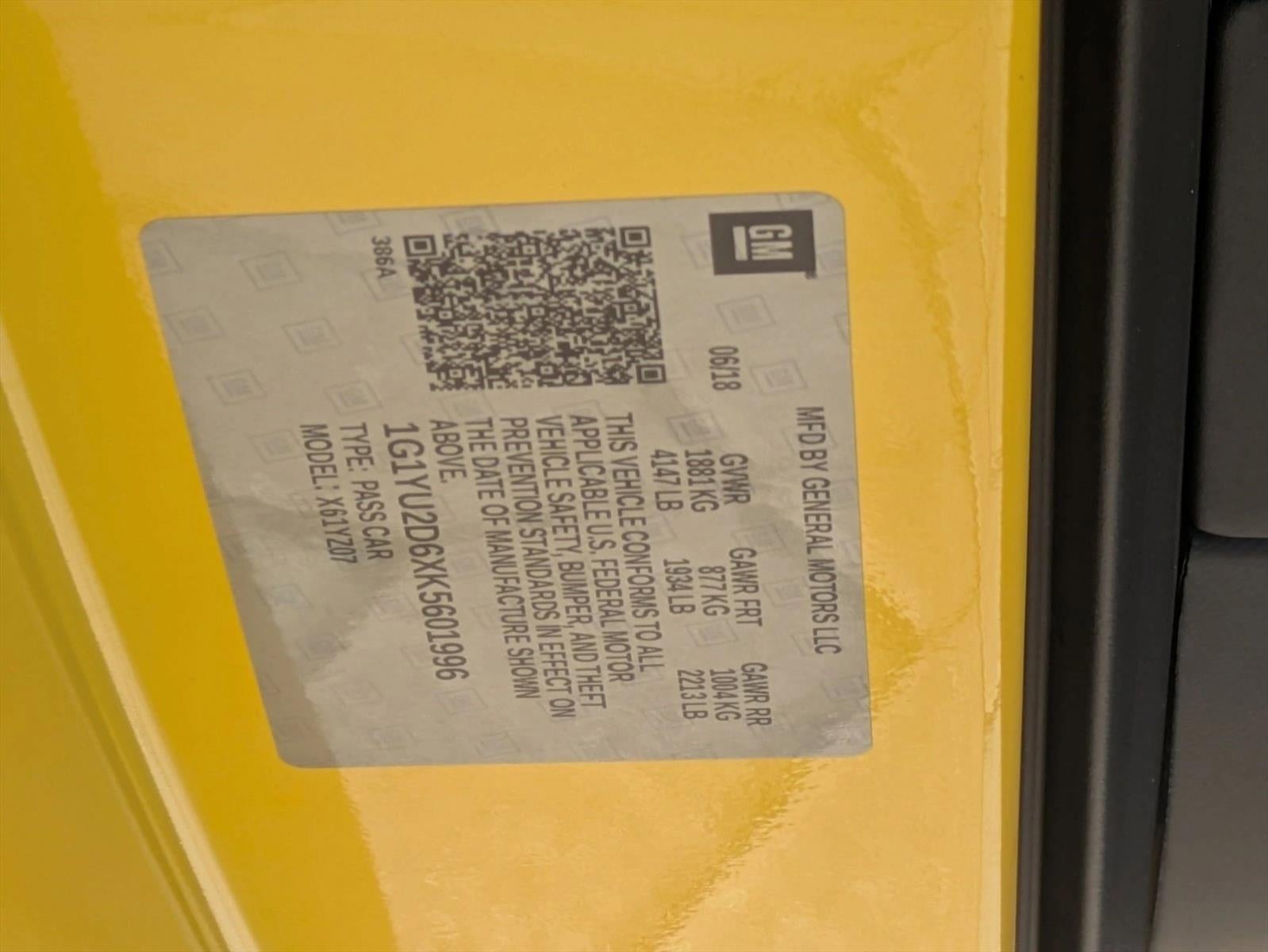 2019 Chevrolet Corvette Z06 Z06 3LZ