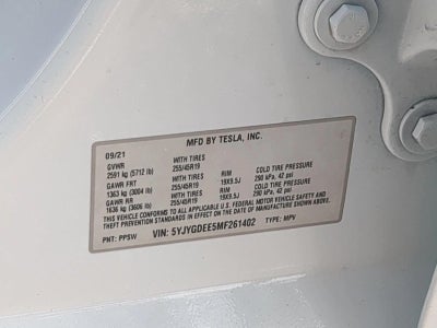 2021 Tesla Model Y Long Range Dual Motor All-Wheel Drive