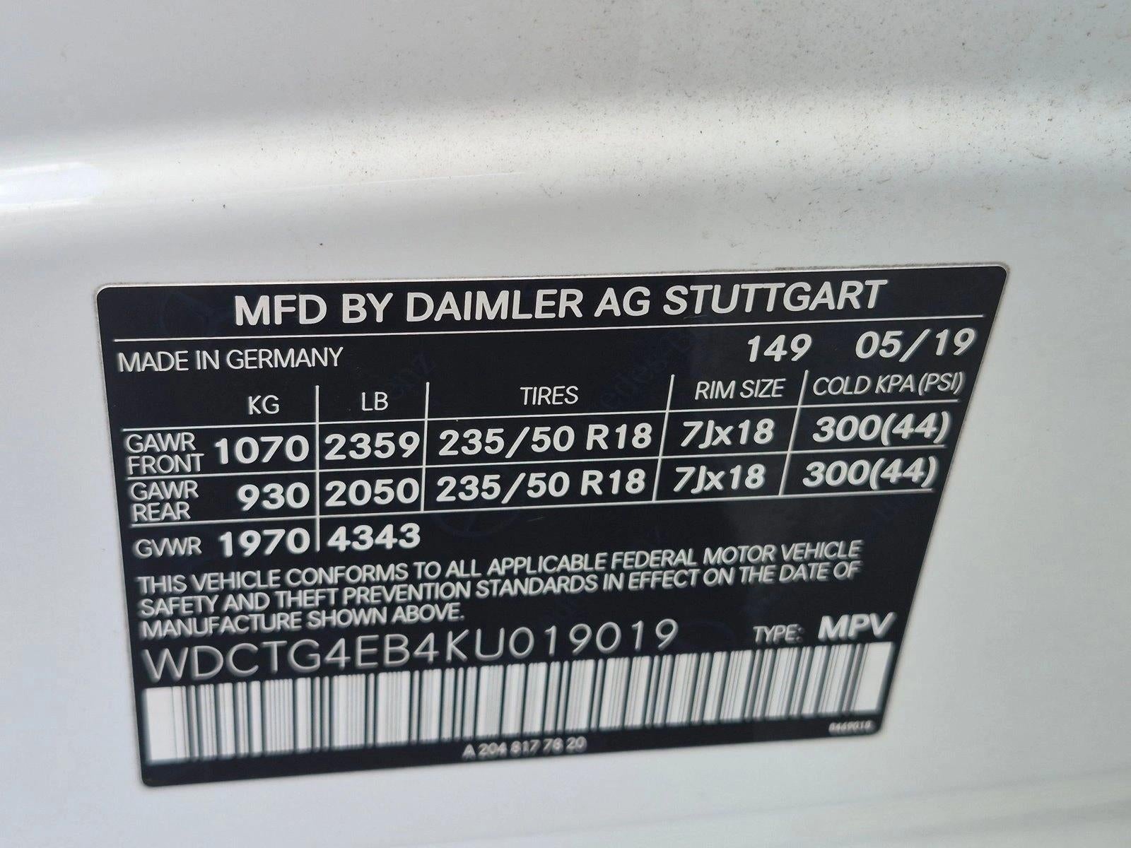 2019 Mercedes-Benz GLA 250 GLA 250