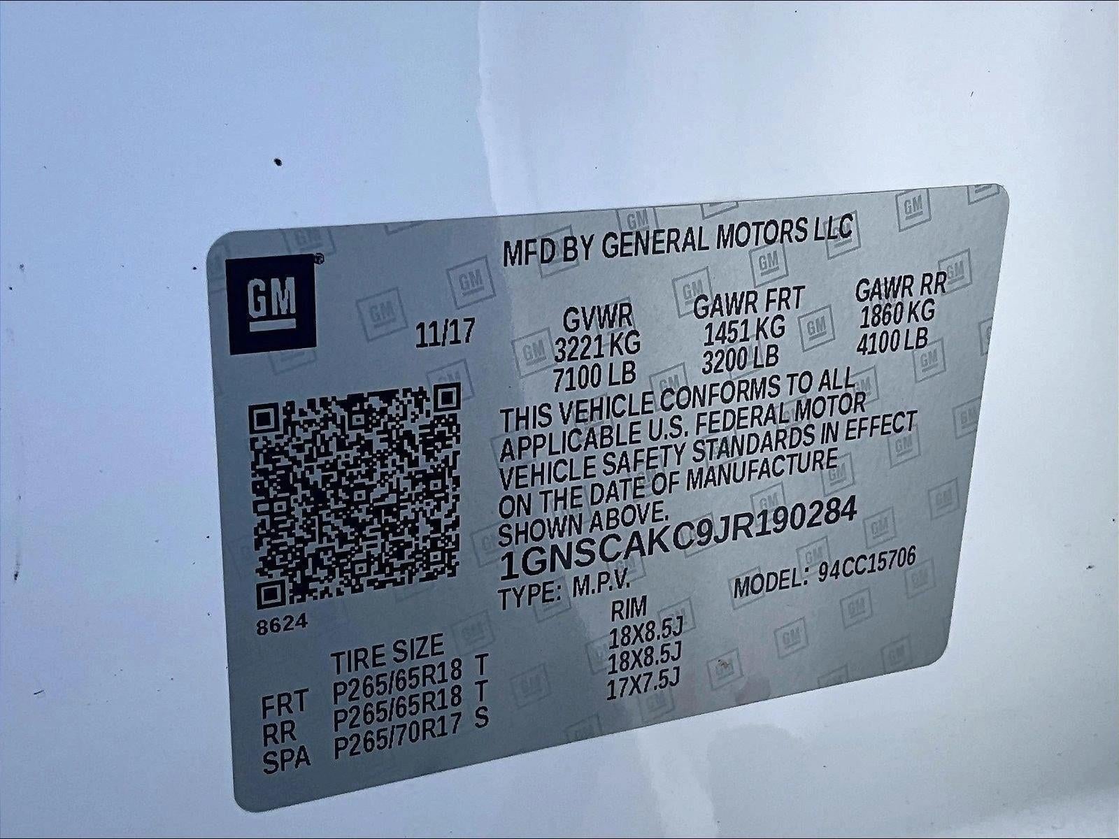 2018 Chevrolet Tahoe LS