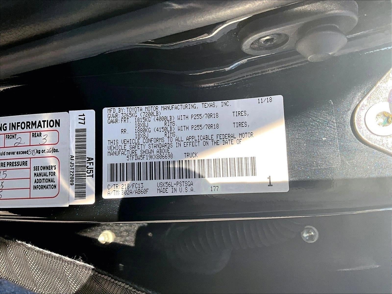 2019 Toyota Tundra 4WD SR5