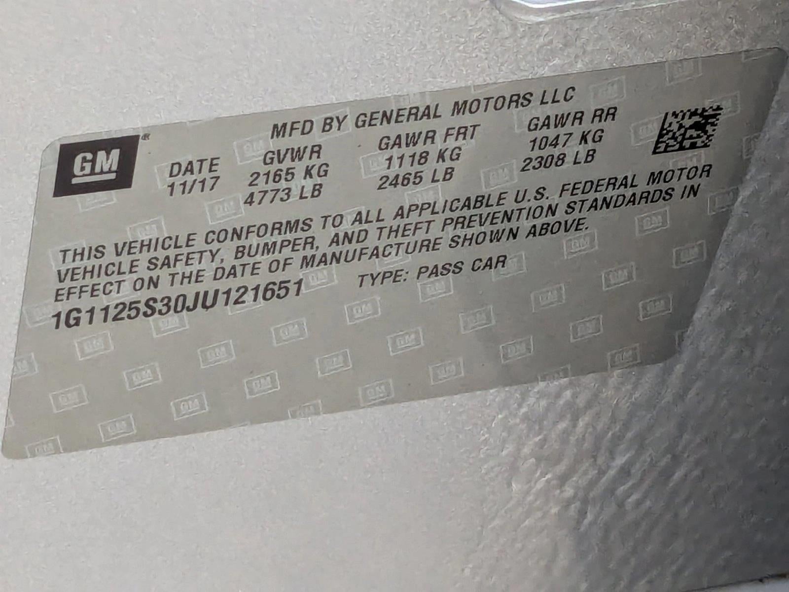 2018 Chevrolet Impala Premier