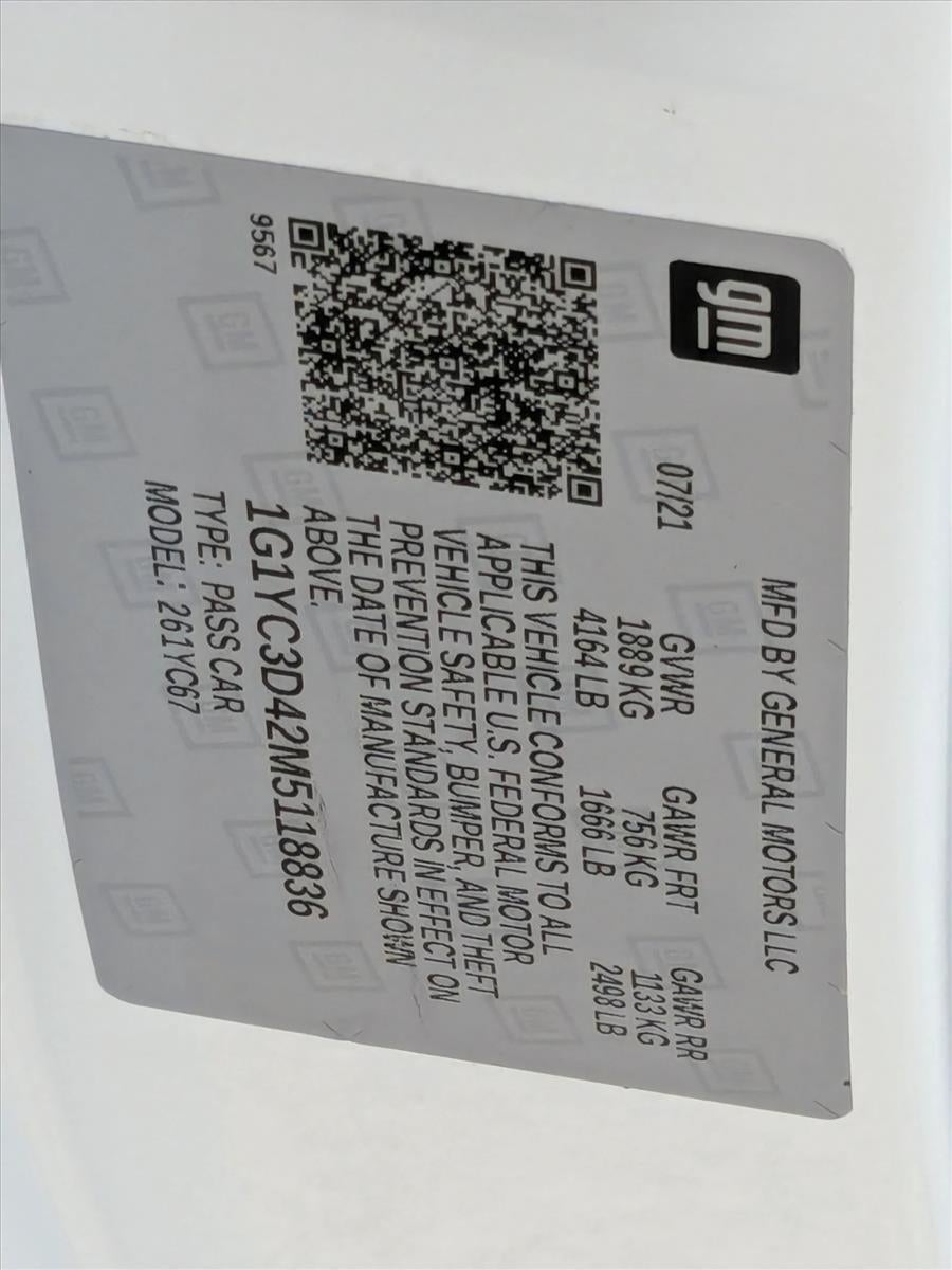 2021 Chevrolet Corvette Stingray 3LT