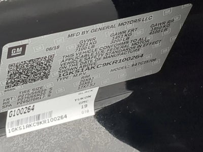 2019 GMC Yukon SLE