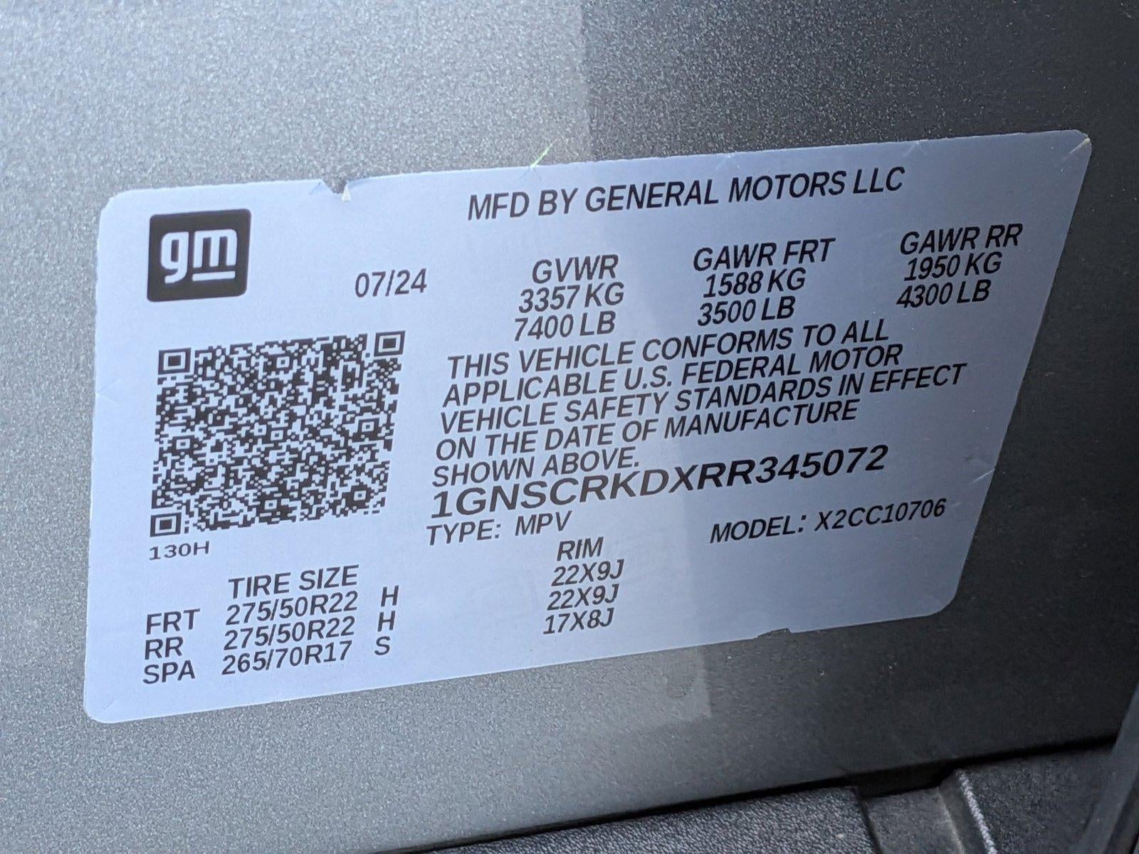 2024 Chevrolet Tahoe RST