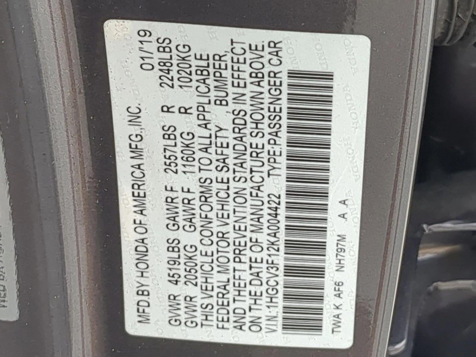 2019 Honda Accord Hybrid Base