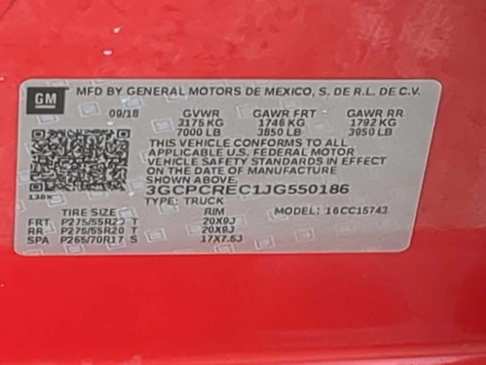 2018 Chevrolet Silverado 1500 LT