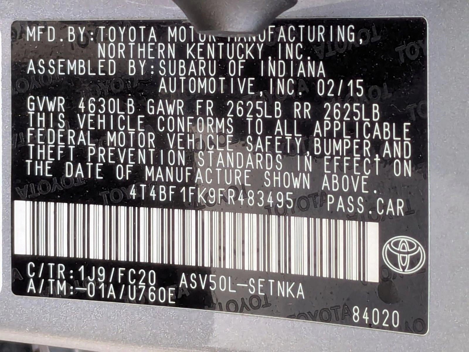 2015 Toyota Camry XLE