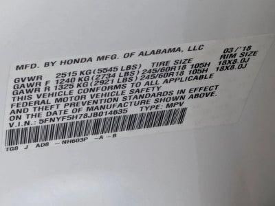 2018 Honda Pilot EX-L