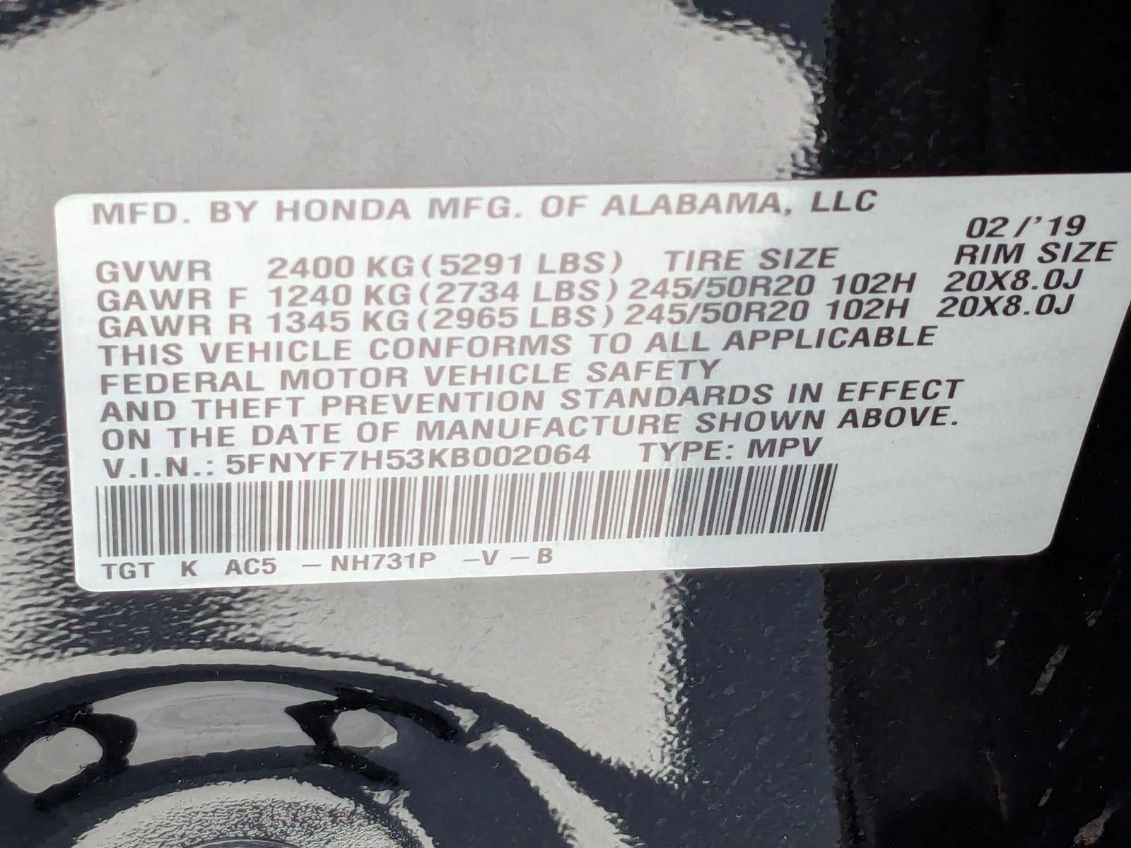 2019 Honda Passport EX-L