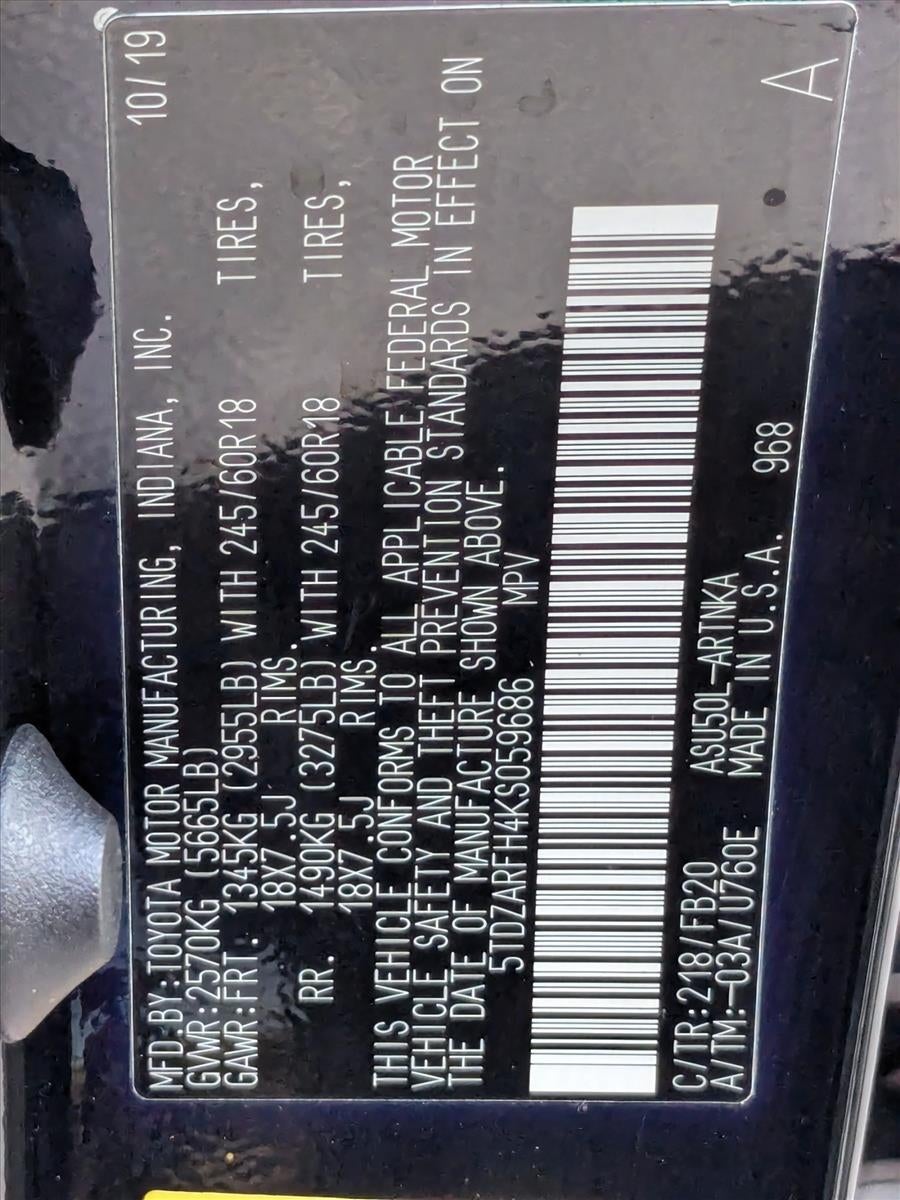 2019 Toyota Highlander LE