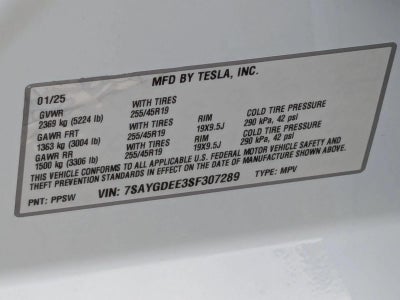 2025 Tesla Model Y Long Range