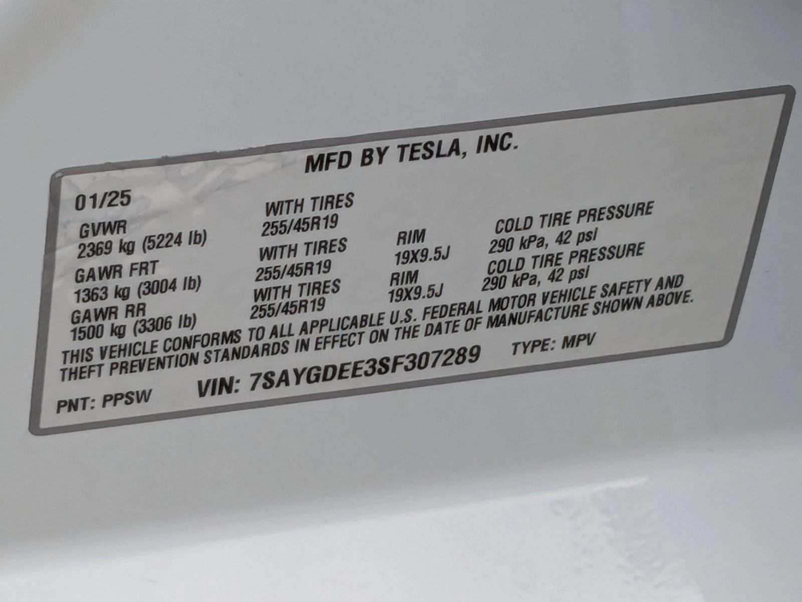 2025 Tesla Model Y Long Range