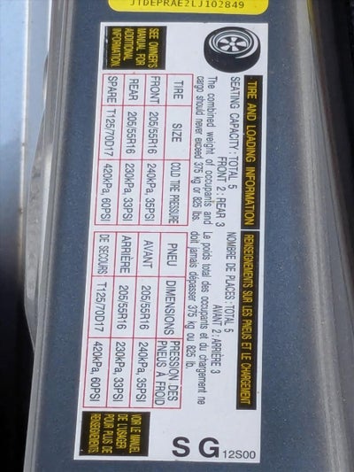 2020 Toyota Corolla LE