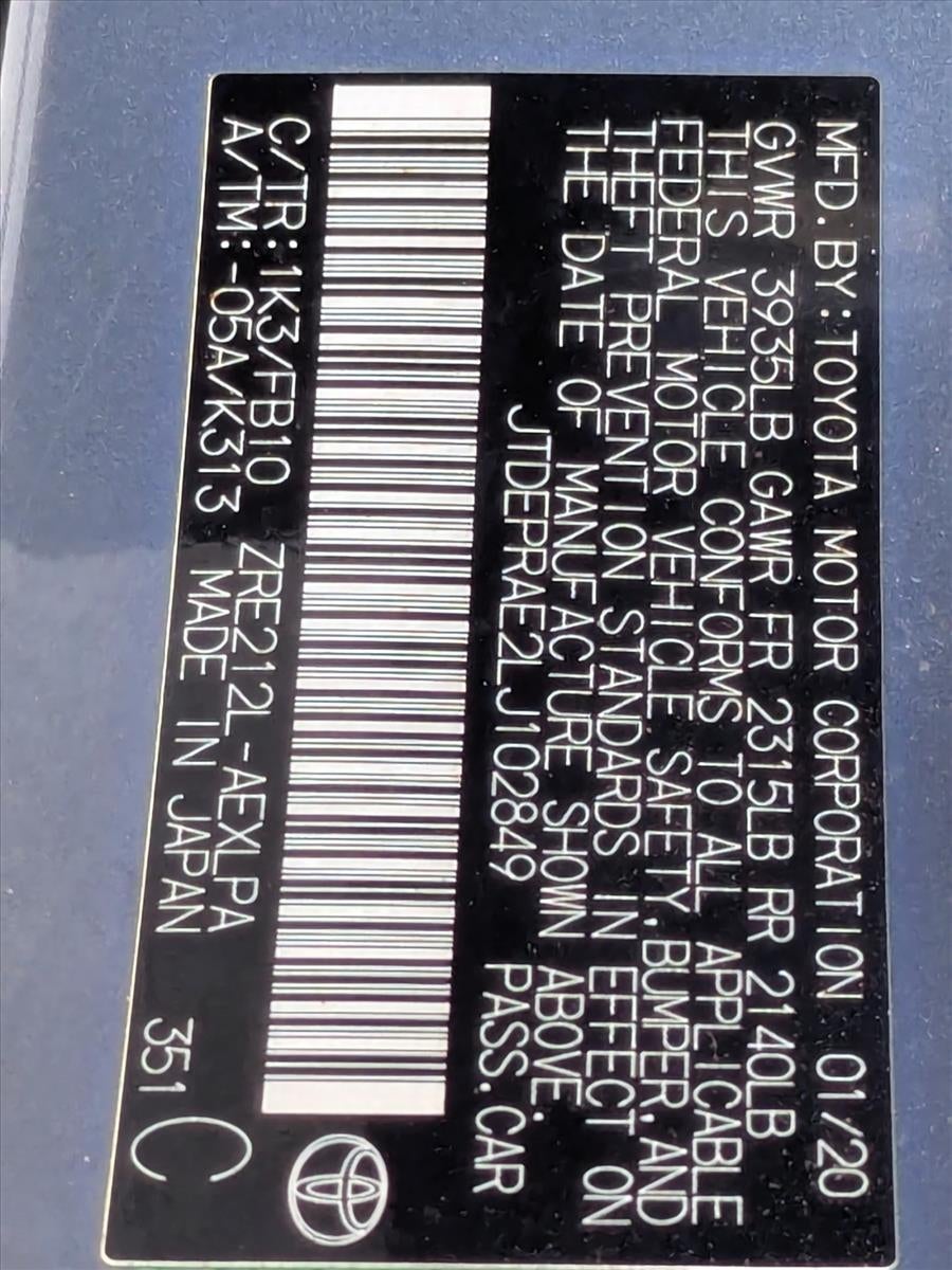 2020 Toyota Corolla LE