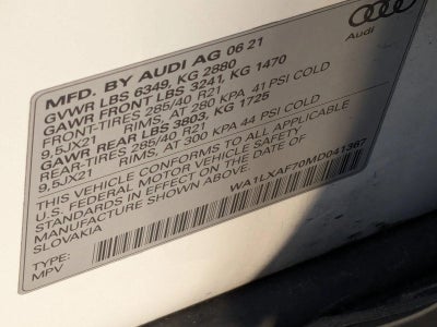 2021 Audi Q7 Premium Plus