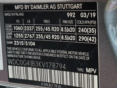 2019 Mercedes-Benz GLC 300 GLC 300
