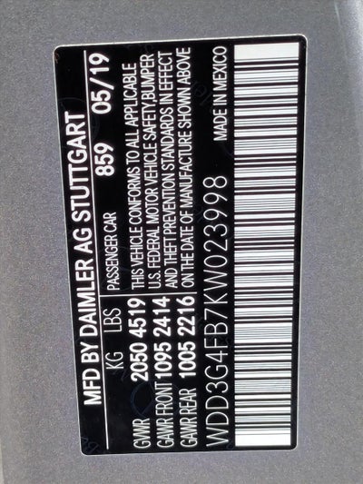 2019 Mercedes-Benz A-Class A 220