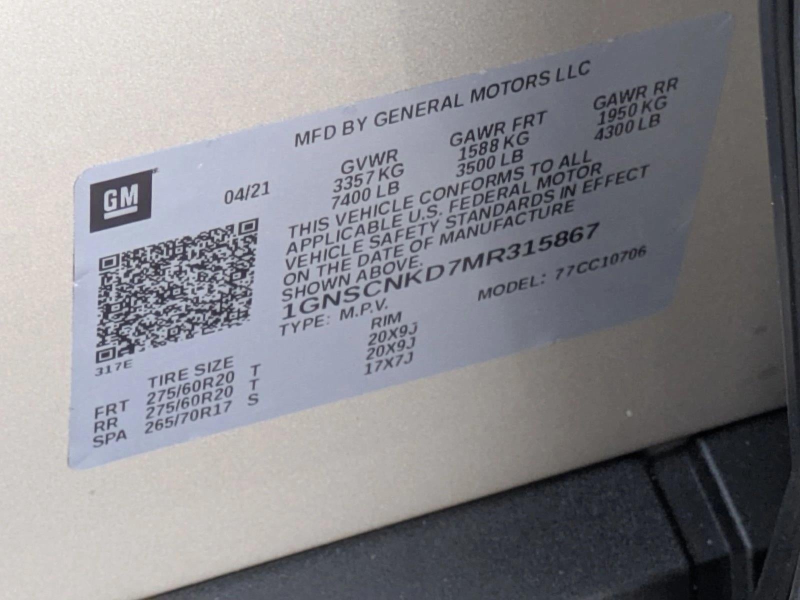 2021 Chevrolet Tahoe LT