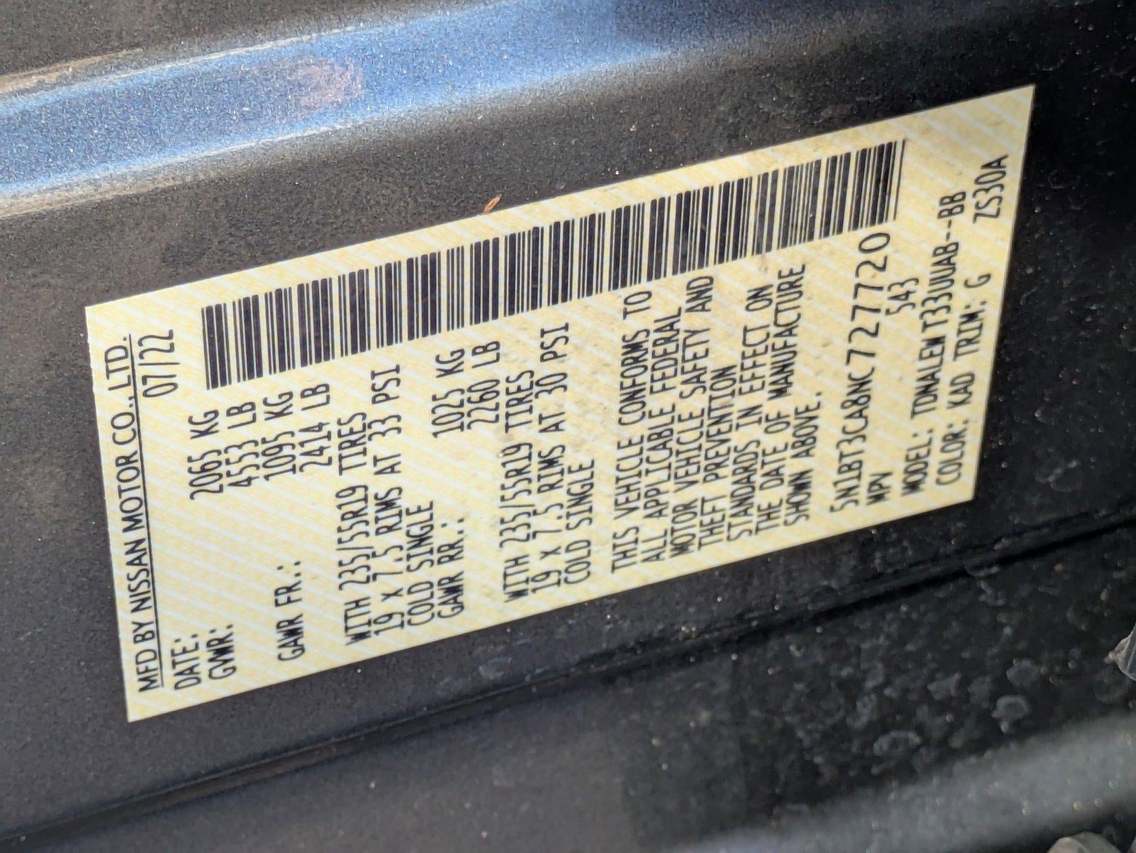 2022 Nissan Rogue SL