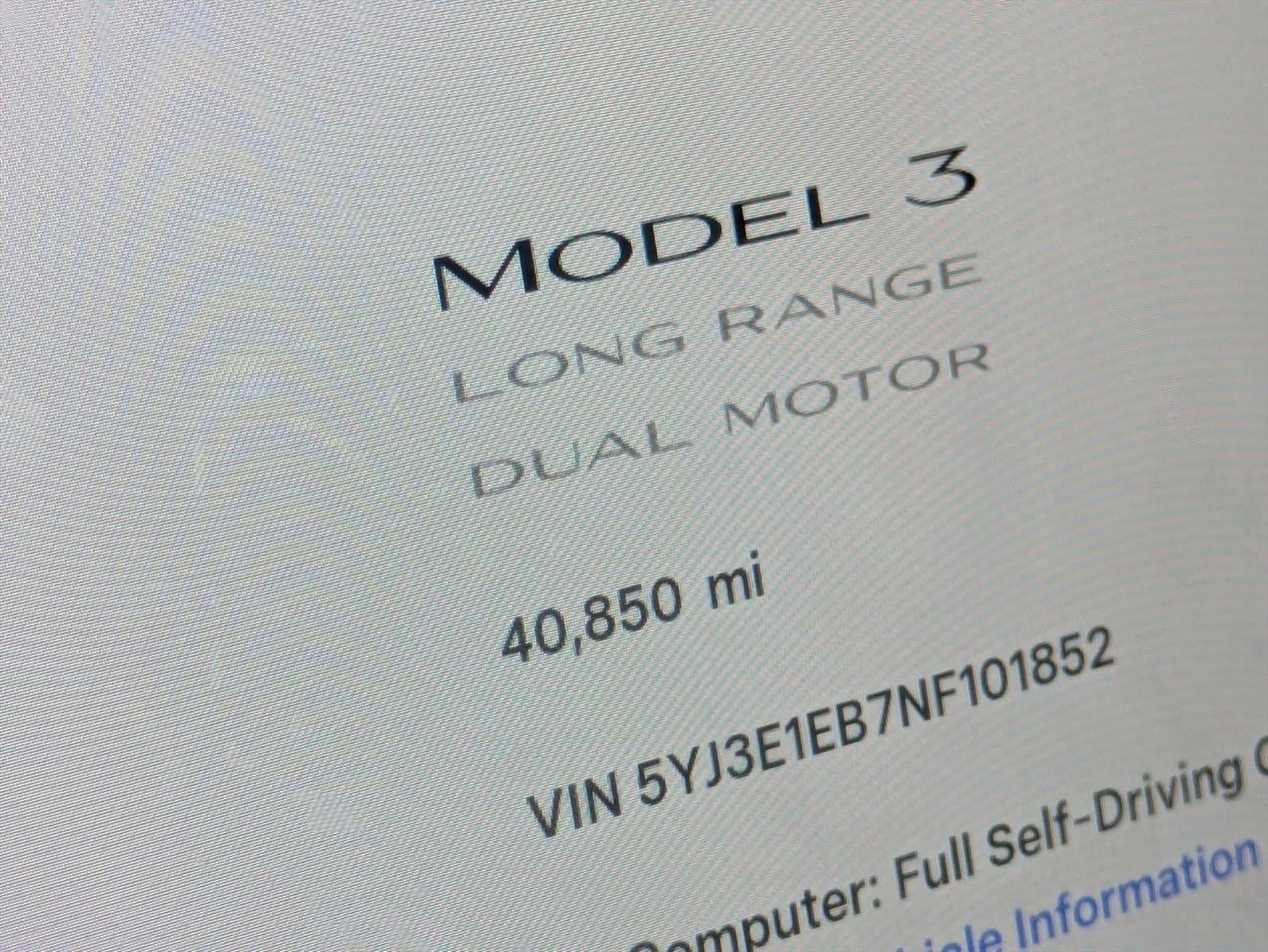 2022 Tesla Model 3 Long Range Dual Motor All-Wheel Drive