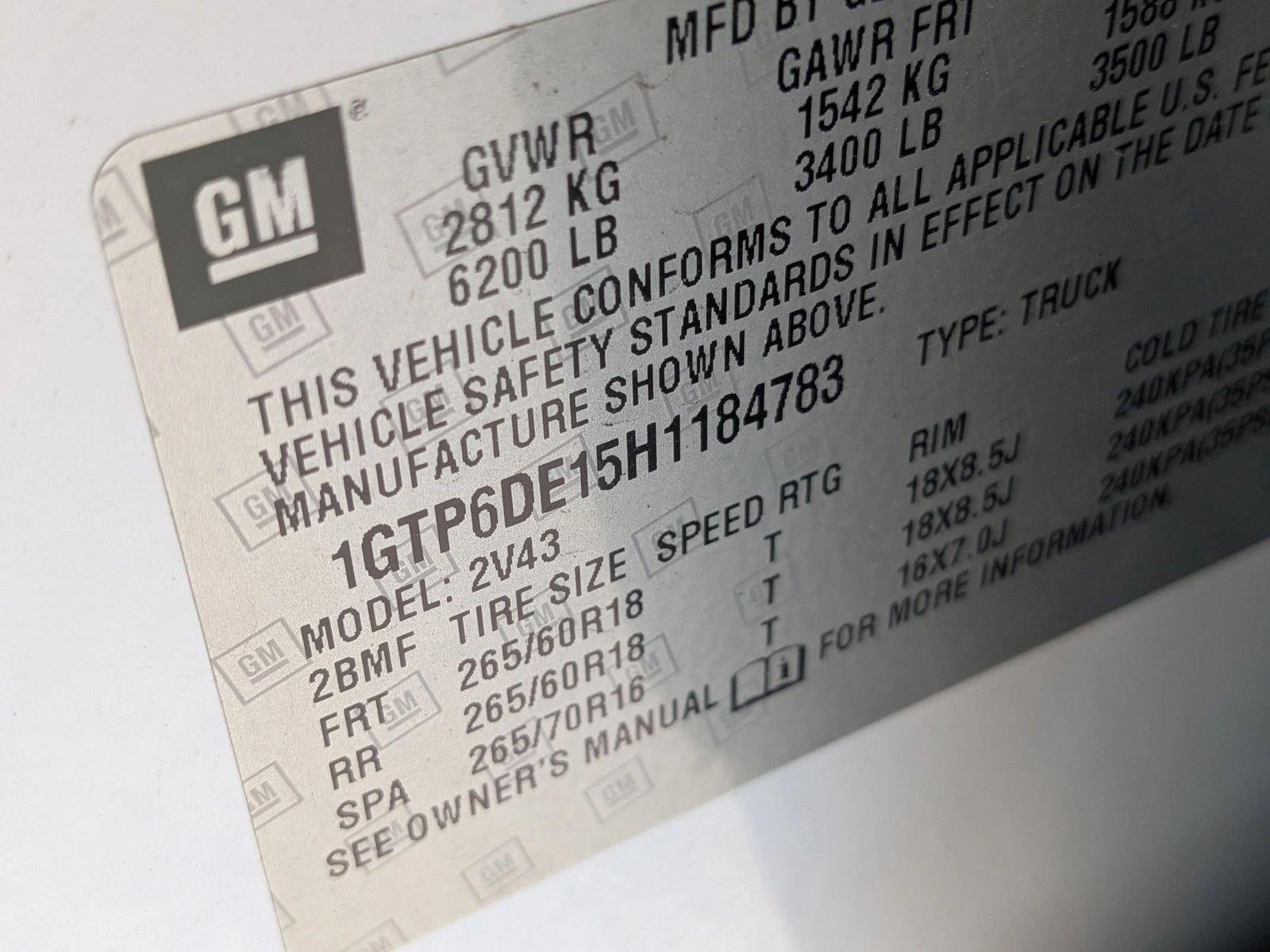 2017 GMC Canyon 4WD SLT