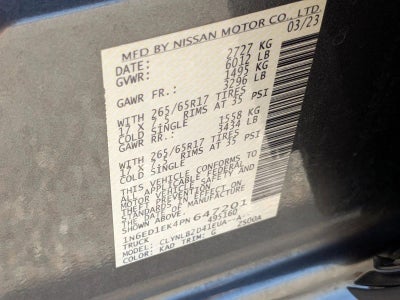 2023 Nissan Frontier SV