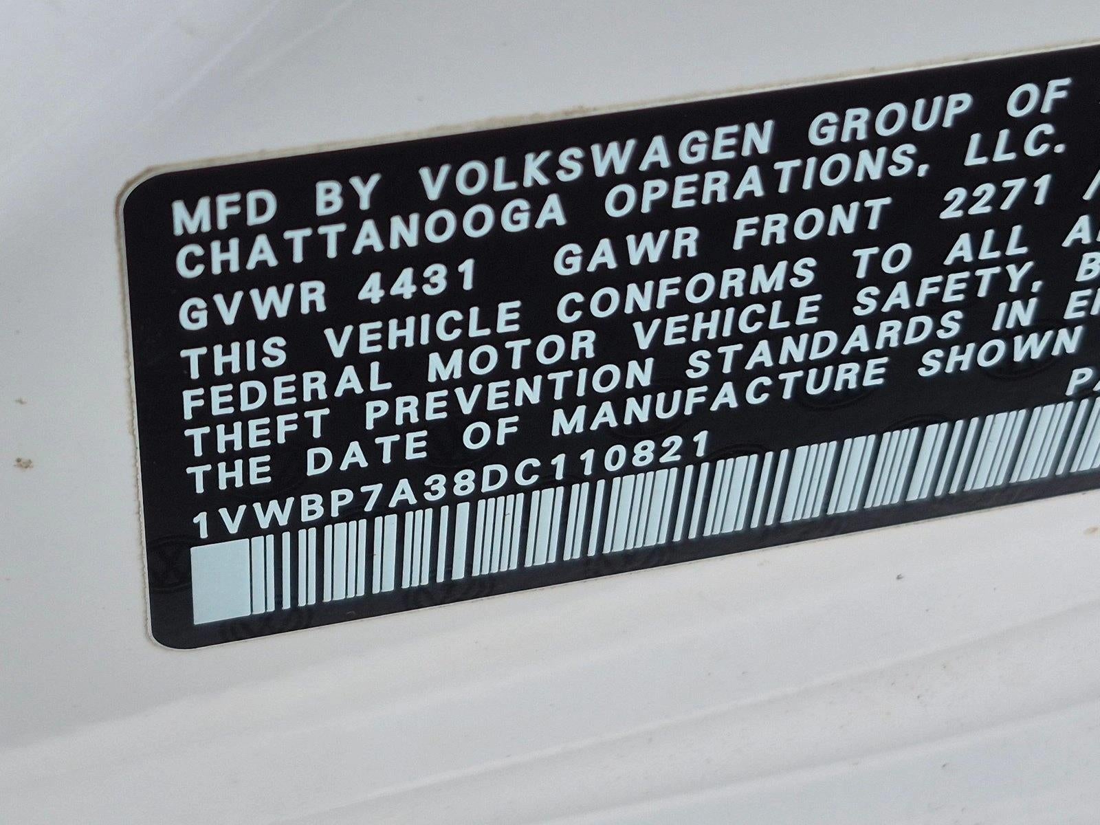 2013 Volkswagen Passat 2.5L SE