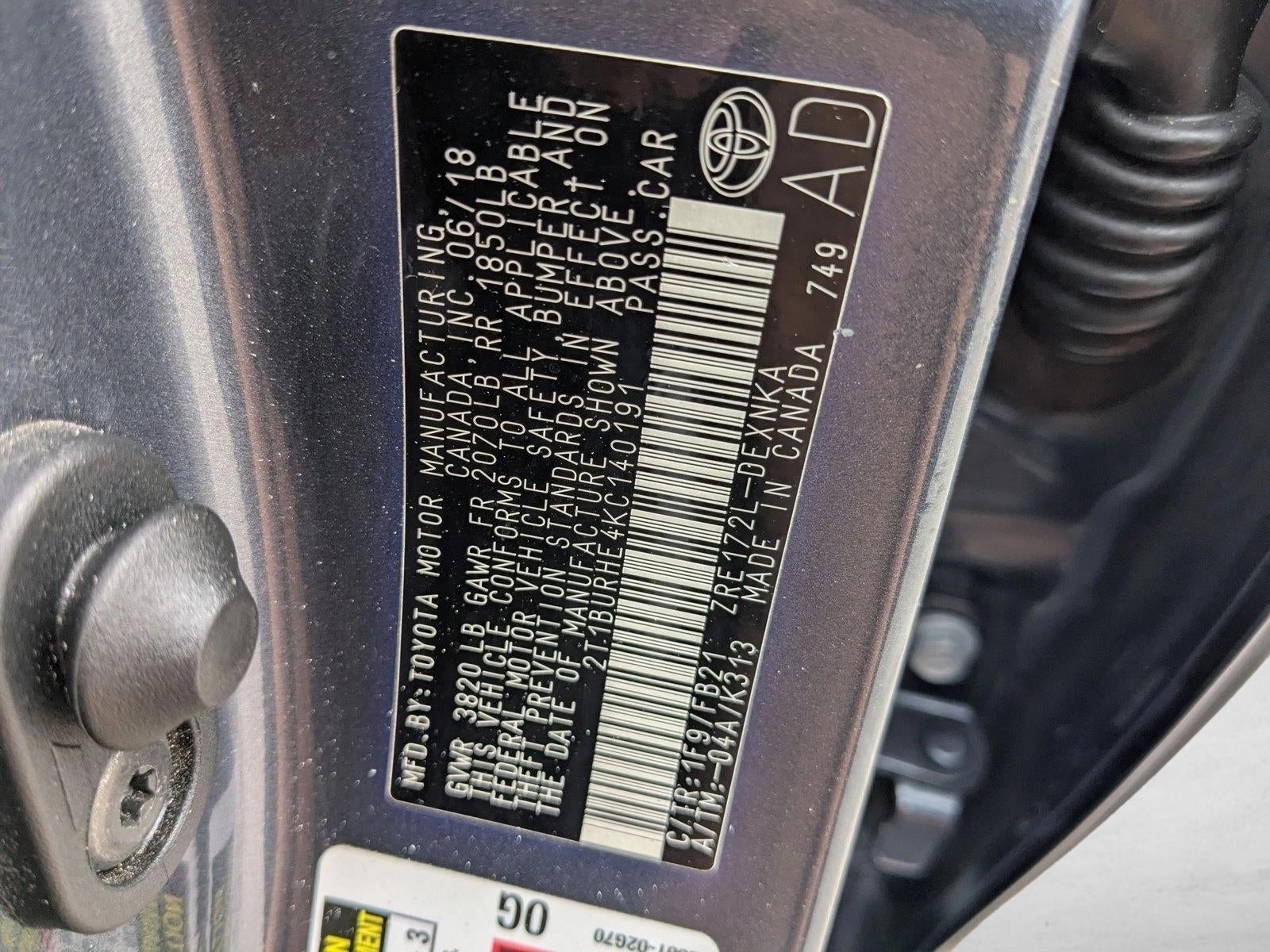 2019 Toyota Corolla L