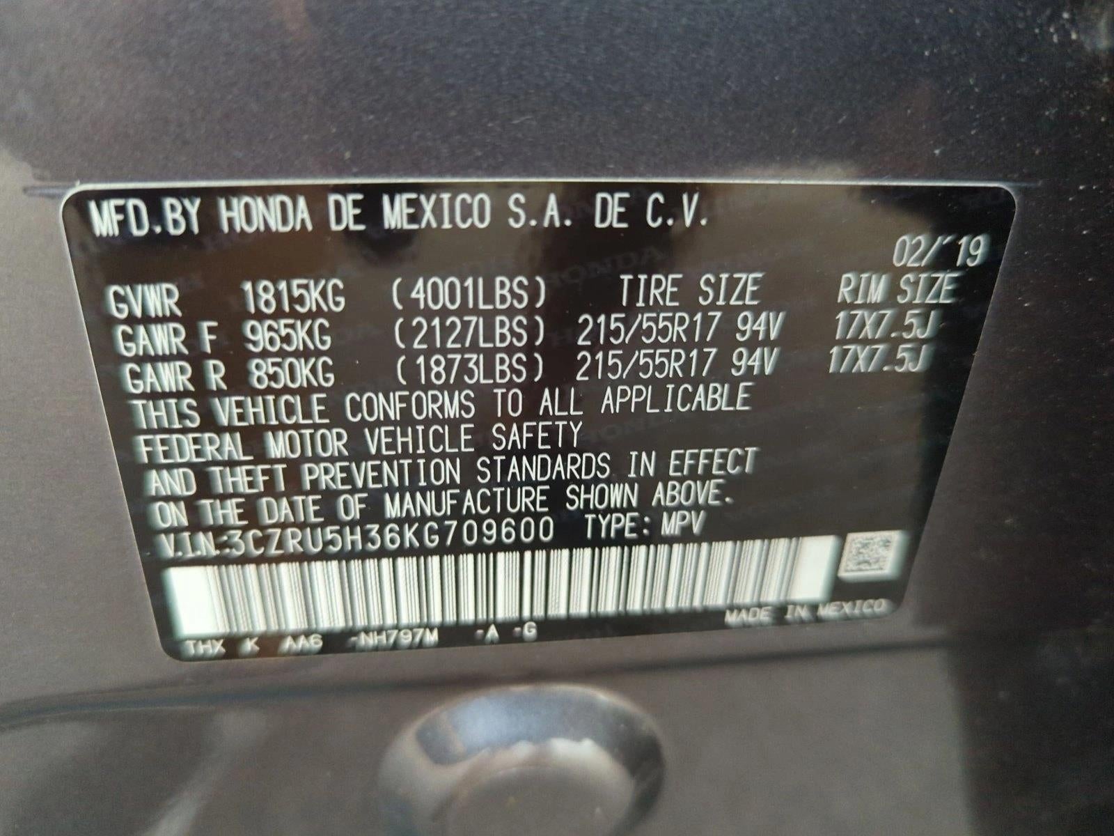 2019 Honda HR-V LX