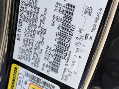 2017 Ford Fusion Hybrid Titanium