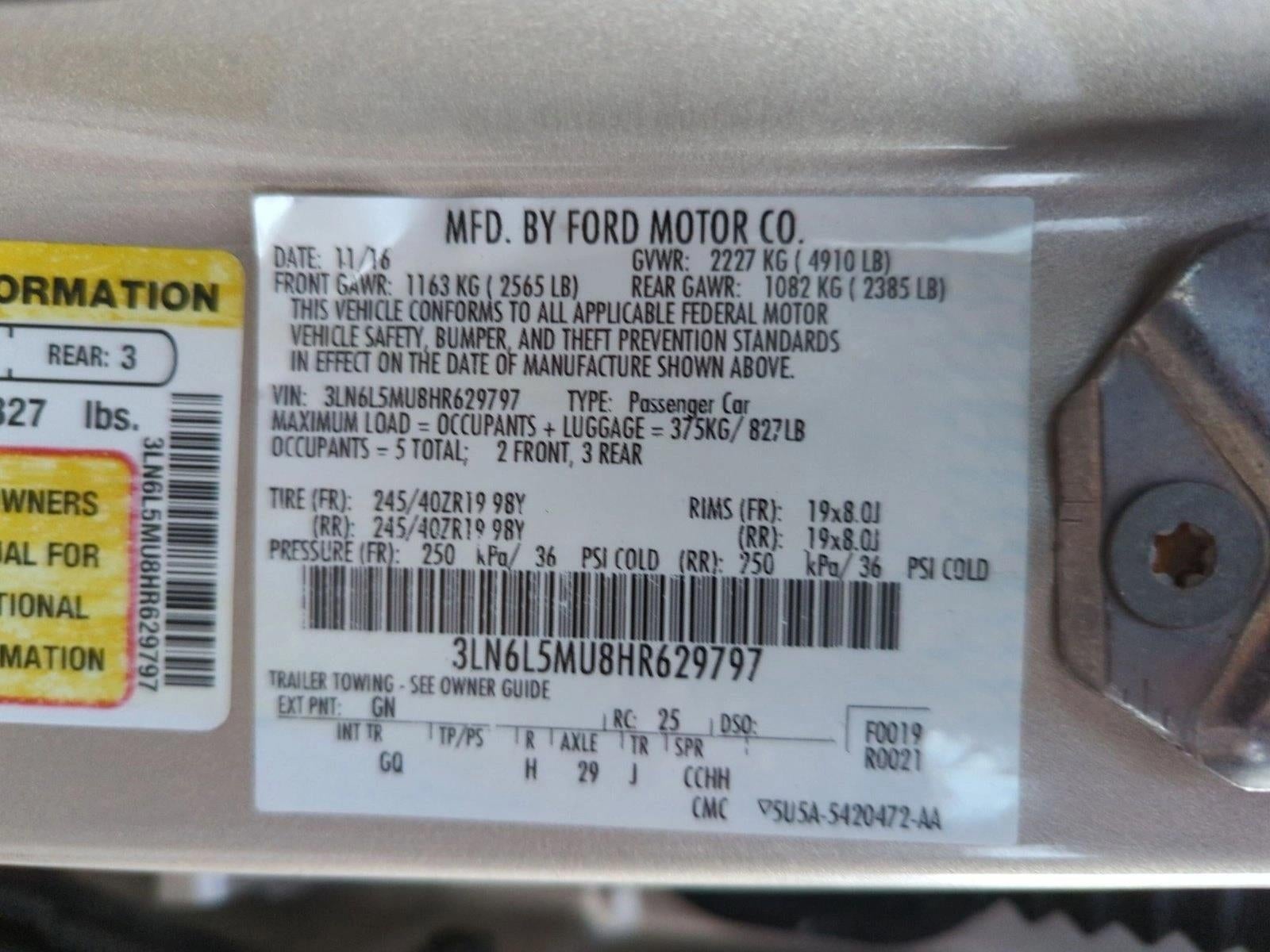 2017 Lincoln MKZ Hybrid Reserve