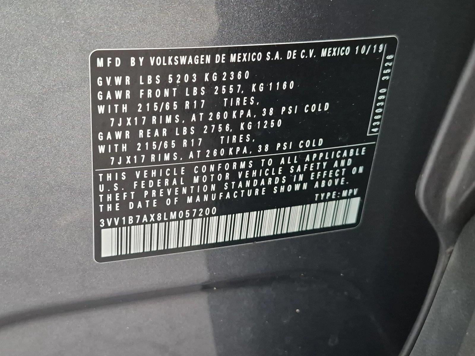 2020 Volkswagen Tiguan 2.0T S