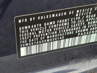 2019 Volkswagen Golf 1.4T S