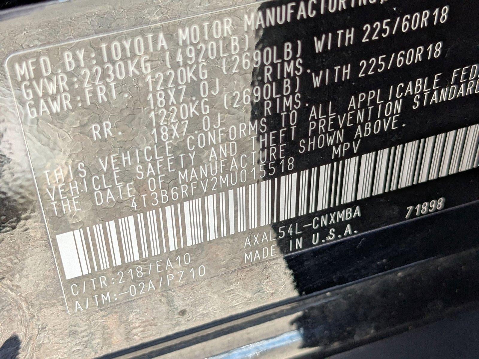 2021 Toyota RAV4 Hybrid LE