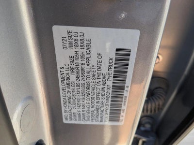 2021 Honda Ridgeline Sport