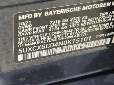 2022 BMW X7 M50i