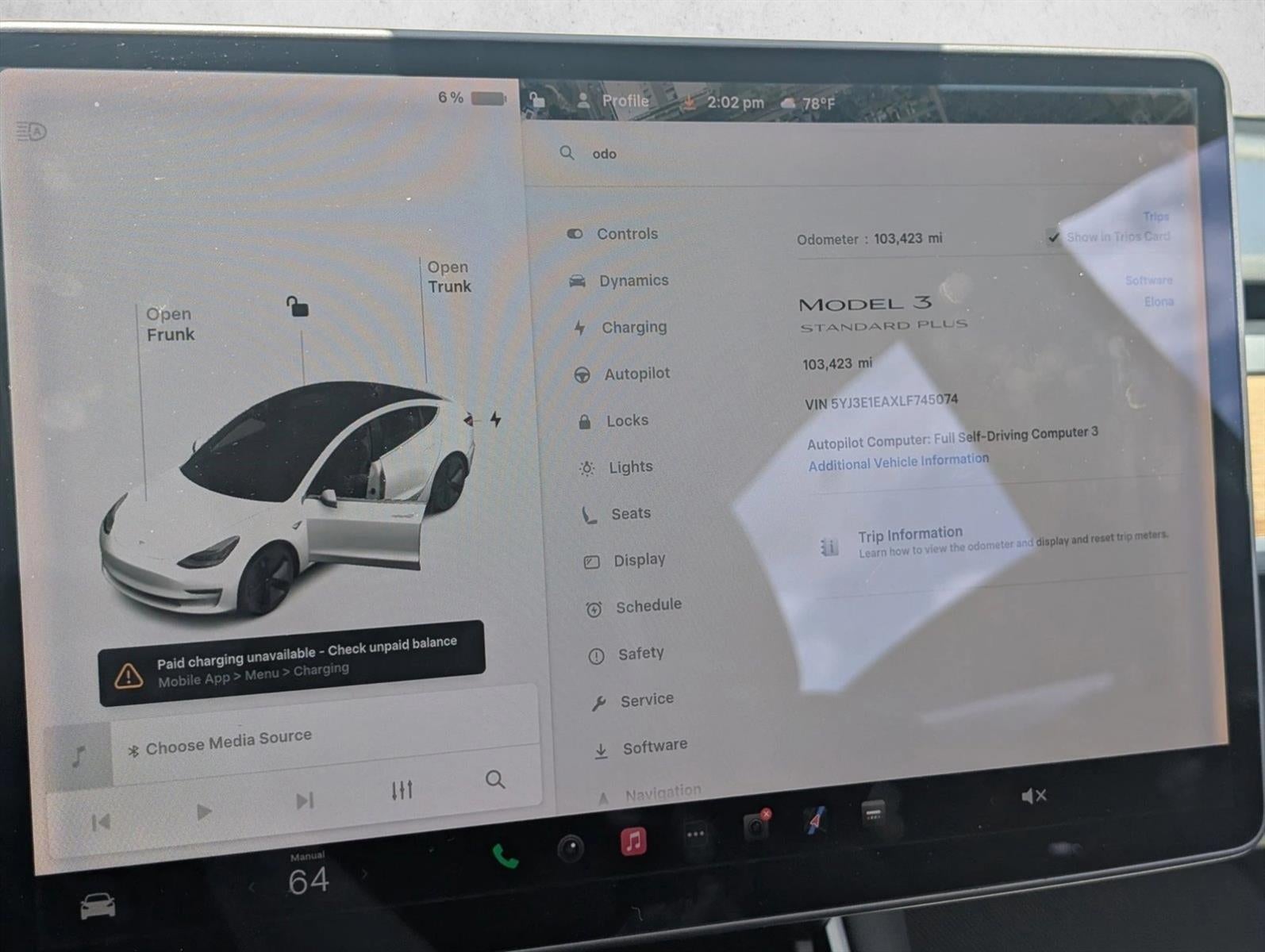 2020 Tesla Model 3 Standard Range Plus