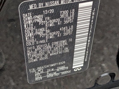 2021 INFINITI QX80 LUXE