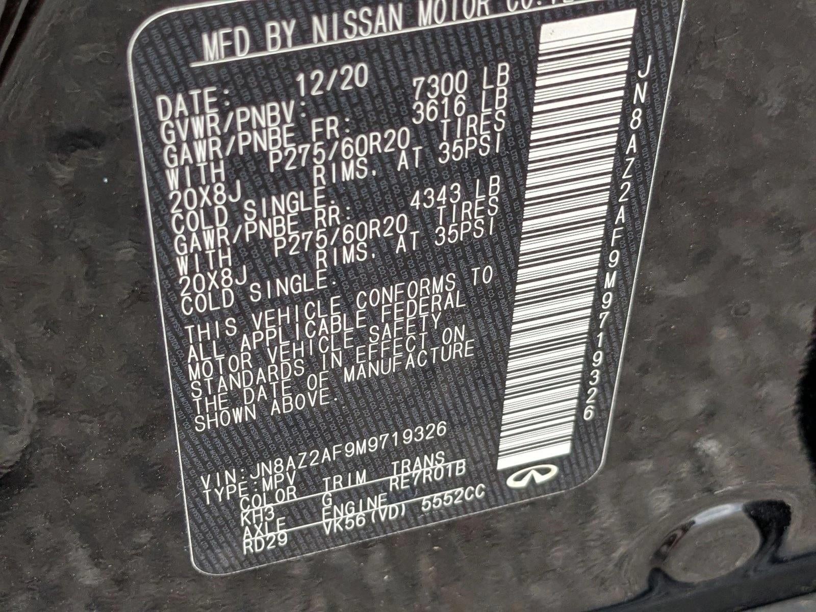 2021 INFINITI QX80 LUXE