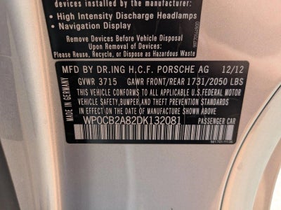 2013 Porsche Boxster S