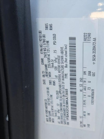 2021 Ford Transit Passenger Wagon XL