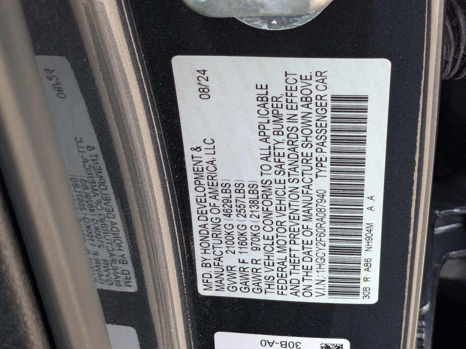 2024 Honda Accord Hybrid EX-L