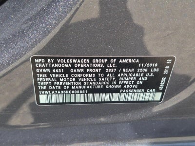 2019 Volkswagen Passat Base