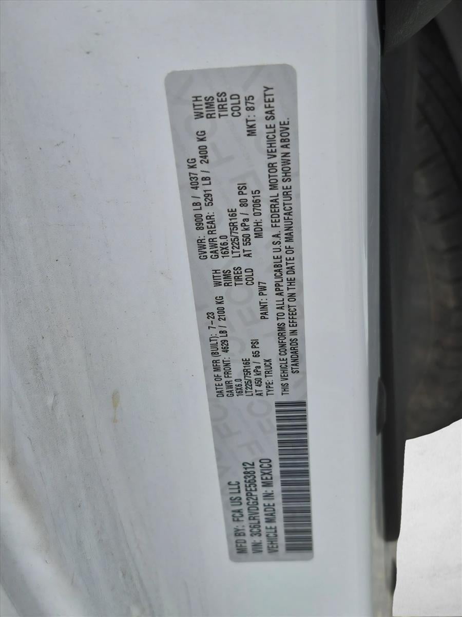 2023 RAM ProMaster Cargo Van Base