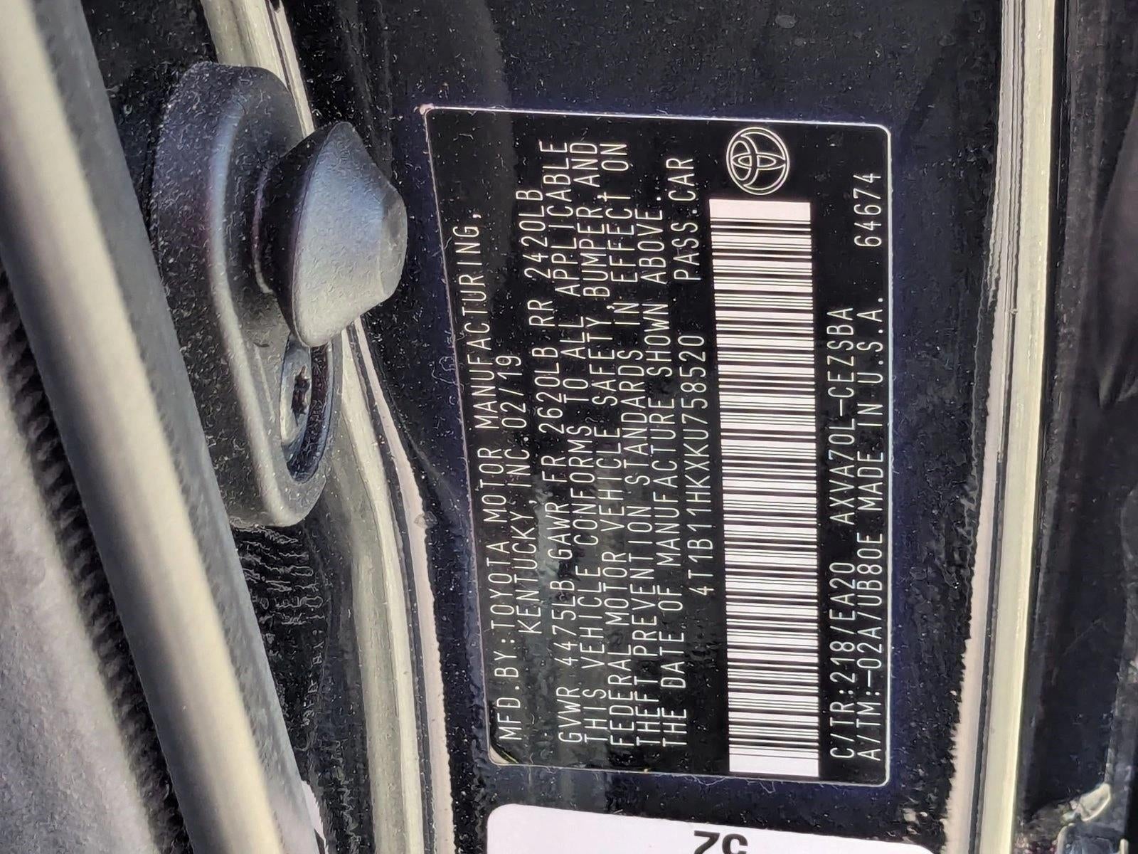2019 Toyota Camry LE