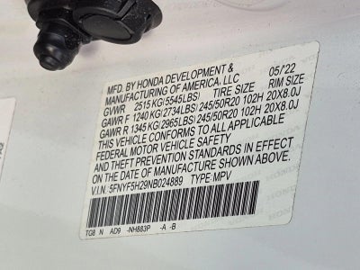 2022 Honda Pilot 2WD Special Edition
